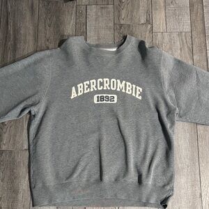 Abercrombie & Fitch Charcoal Crewneck Sweater